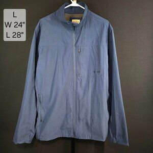 RedHead Jacket Mens L Blue Lightweight Outdoor Hiking Fishing Full Zip Windbreak